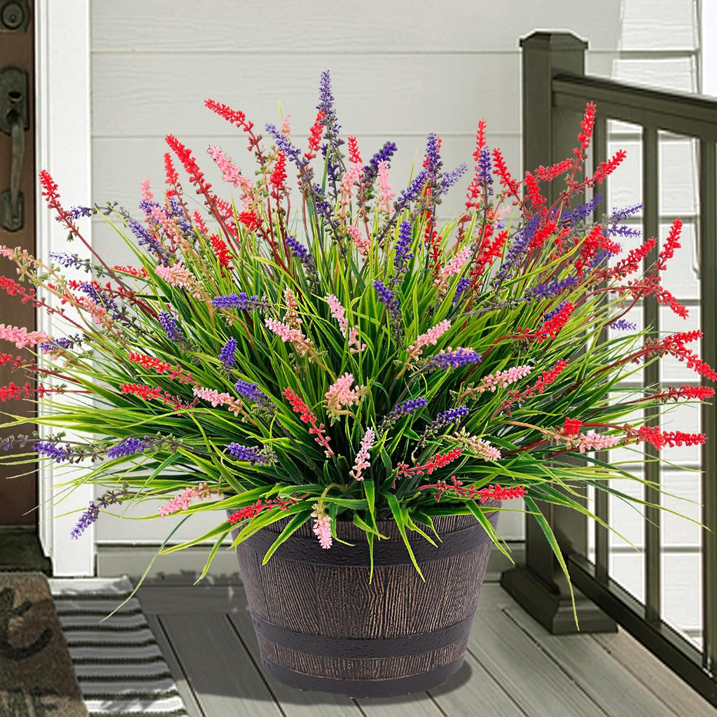 3 Bundles UV-Resistant Faux Monkey Grass