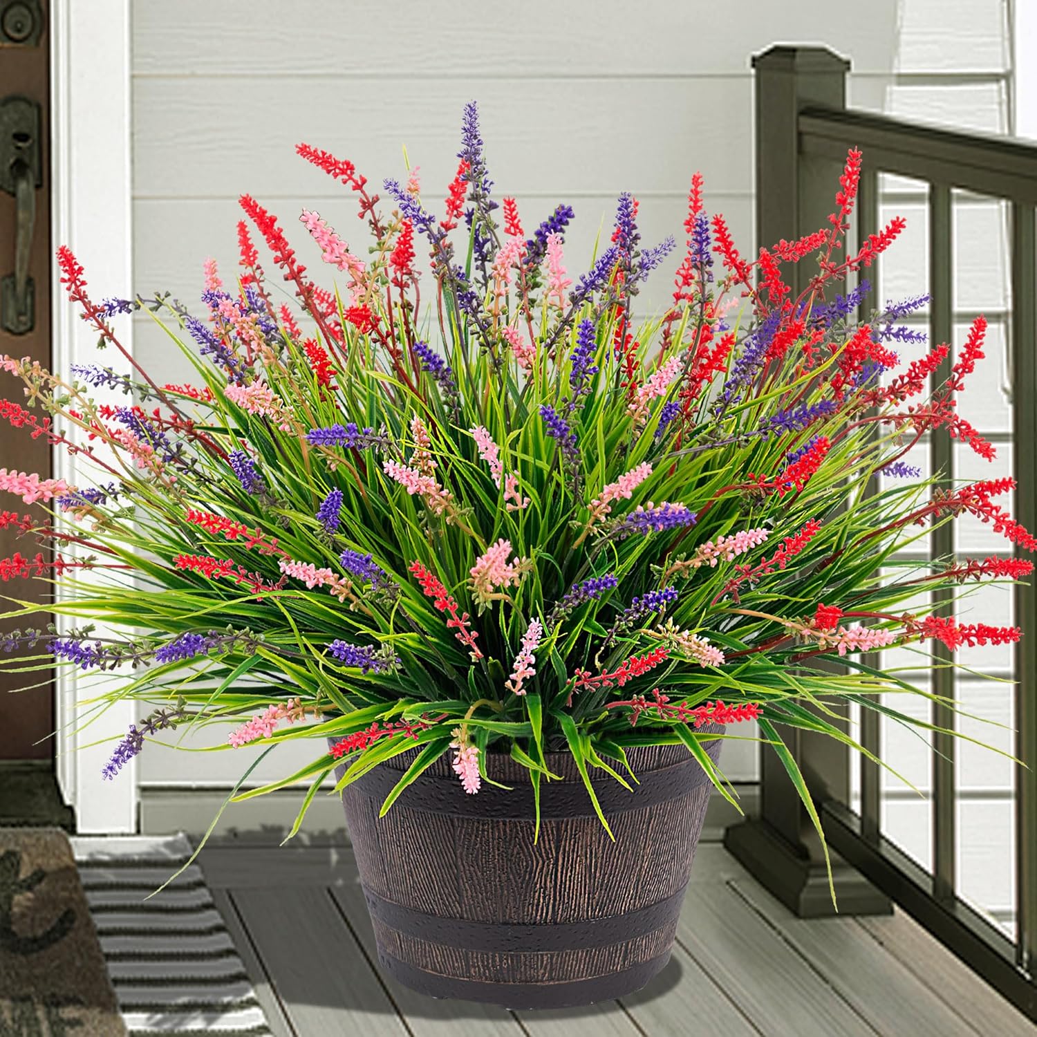3 Bundles UV-Resistant Faux Monkey Grass
