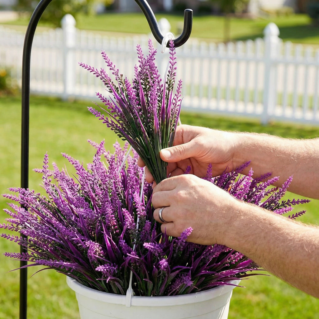3 Bundles UV-Resistant Faux Monkey Grass