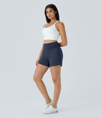 2026🔥UK Super High Waisted Back Pocket & Side Hidden Pocket 2-in-1 Yoga Shorts