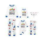 Holiday Family Christmas Pajamas Set With Christmas Gnome Pattern Print