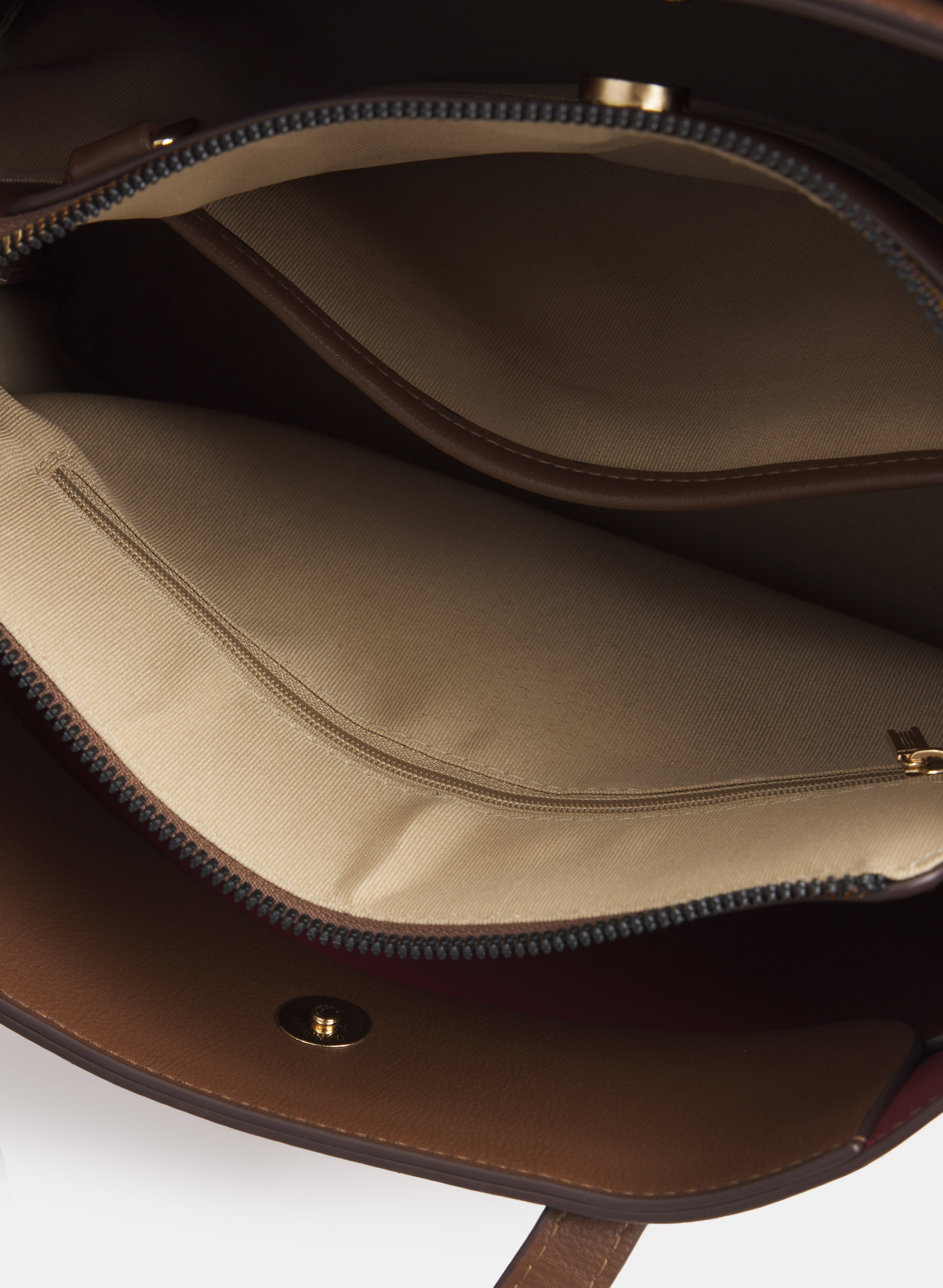 Rectangular Two-Tone Handbag