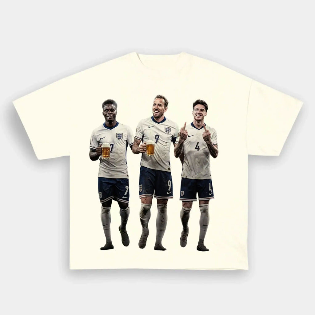 Bukayo Saka & Harry Kane & Declan Rice England Football Tee