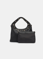 Grommet Embellished Bag