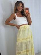 Crochet Tiered Maxi Skirt (3 Colours)