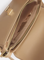 Vegan Leather Elongated Handbag