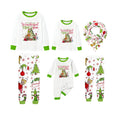 Holiday Family Christmas Pajamas Set With Funny Christmas Character Pattern Print