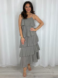 Ruffle Adjustable Strap Maxi Dress (6 Colours)