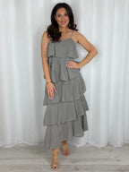 Ruffle Adjustable Strap Maxi Dress (6 Colours)