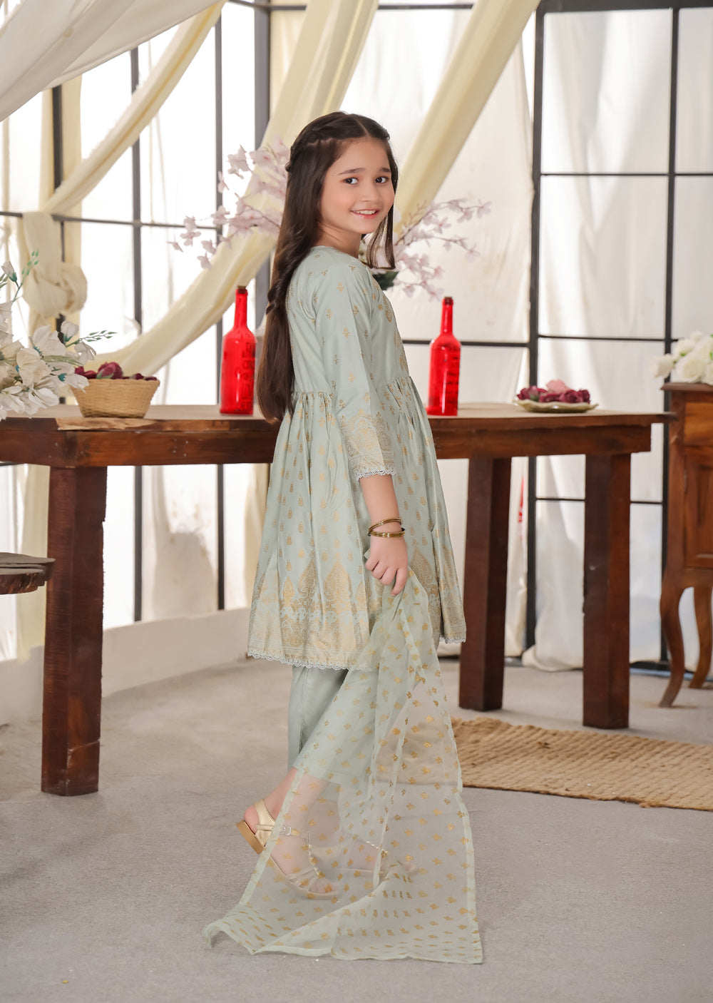 HK245 Gavinchi - Readymade Mother & Daughter Dress