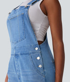 FlexTM Denim Casual Overalls with Pockets