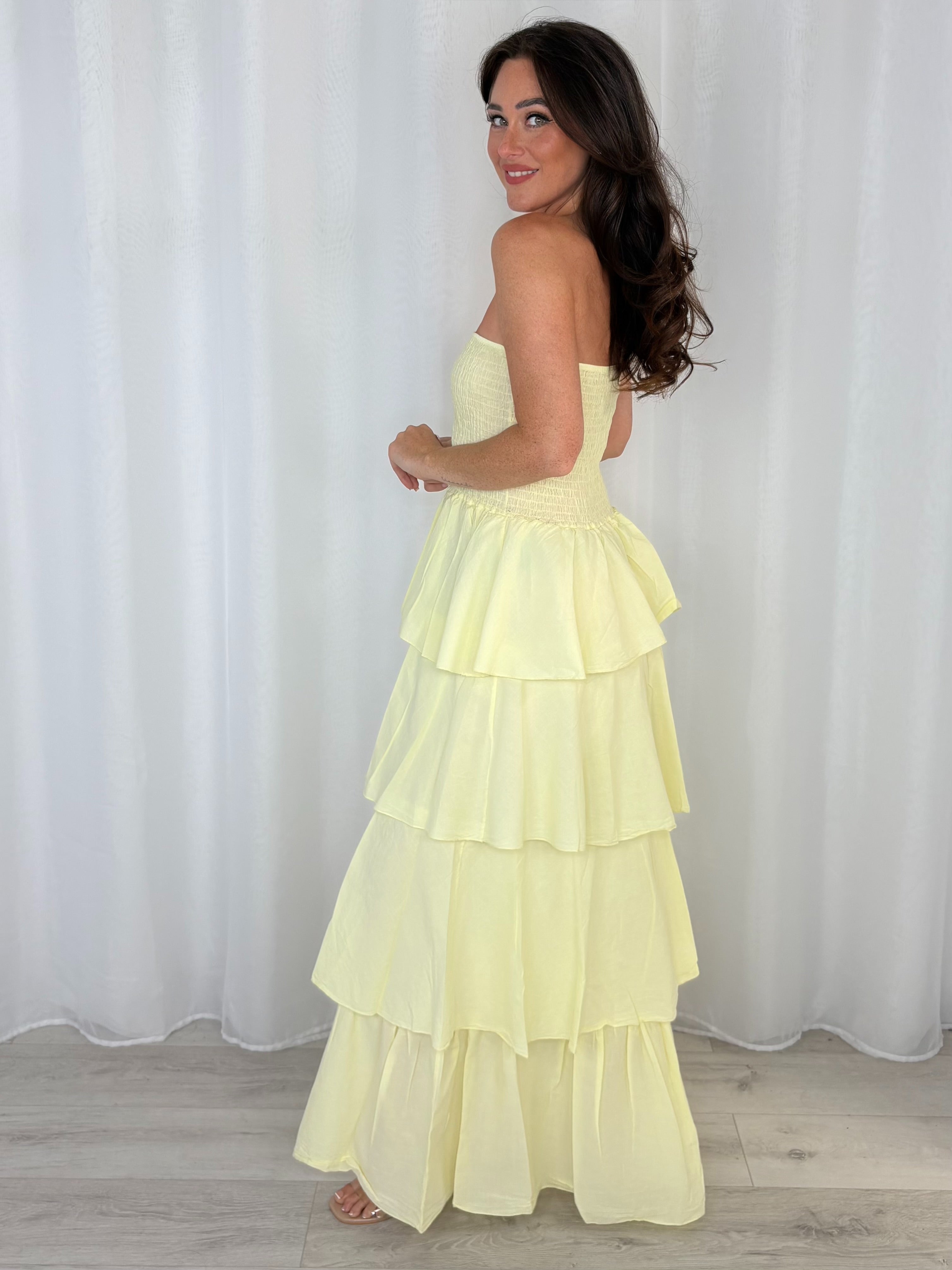 Layered Frill Maxi Dress (9 Colours)