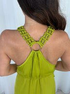Cinched In Waist Back Rope Detail Dress (2 Colours)
