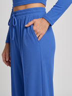 Avam | Long Sleeve Crew Neck Crop Top Pants Set
