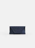 Rhinestone Detail Satin Clutch