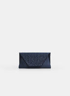 Rhinestone Detail Satin Clutch
