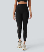 UltraSculptTM SoCinched High Waisted Tummy Control Contrast Lace Shaping Training Leggings with Pockets
