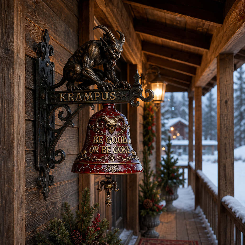 Krampus Wall-Mounted Decorative Bell