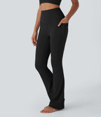 UltraSculptTM Cool Quick Dry SoCinched High Waisted Tummy Control Yoga Bootcut Leggings-UPF 50+ with Pockets