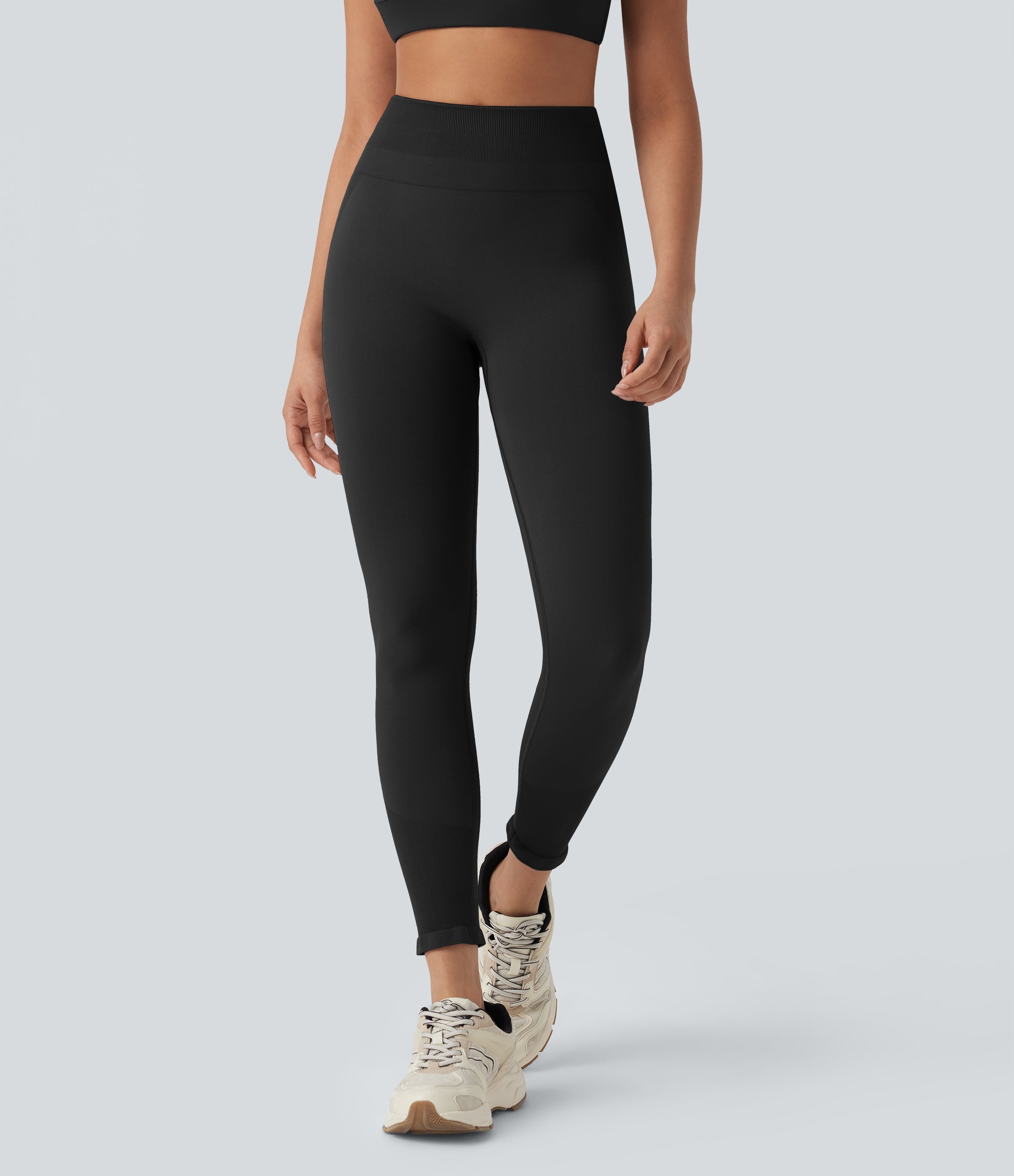 Seamless Flow High Waisted 7/8 Workout Leggings