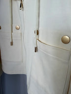 MONACO - Luxury Zip Up Co-Ord (Cream)