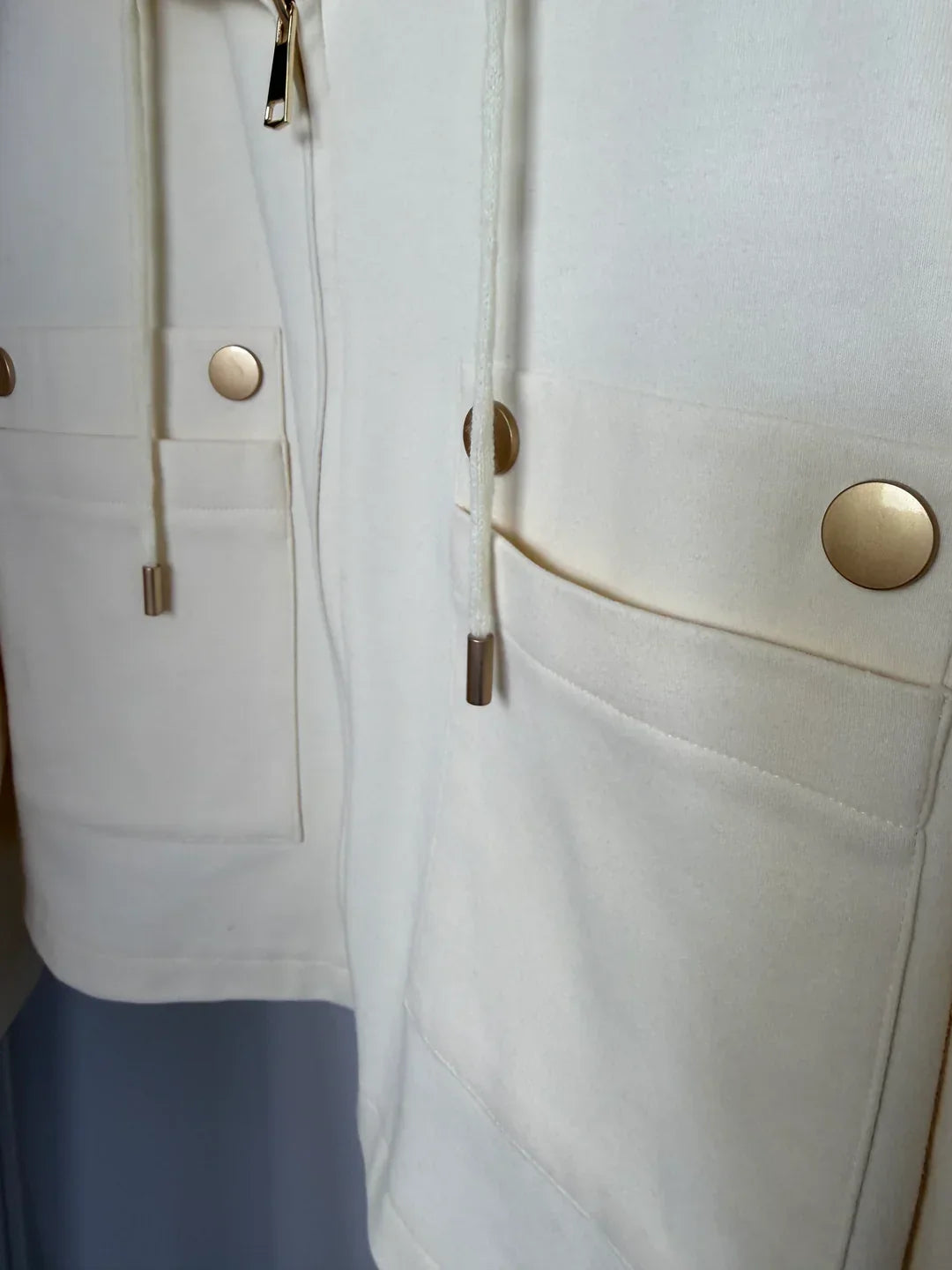 MONACO - Luxury Zip Up Co-Ord (Cream)