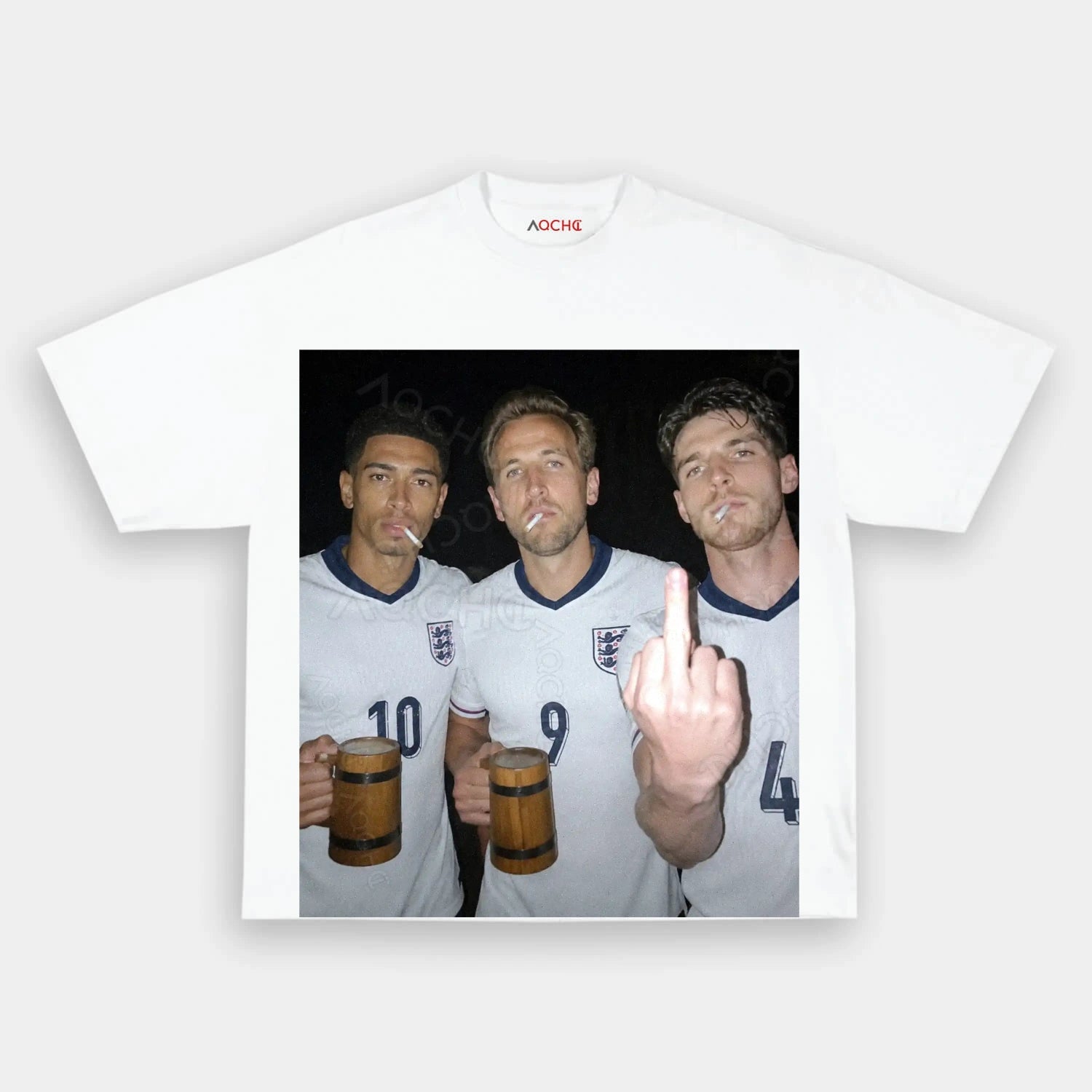 Harry Kane & Jude Bellingham & Declan Rice England Football Style Tee