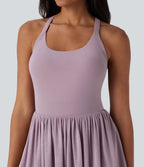 Mesh 2-in-1 Mini Dance Active Dress with Pocket