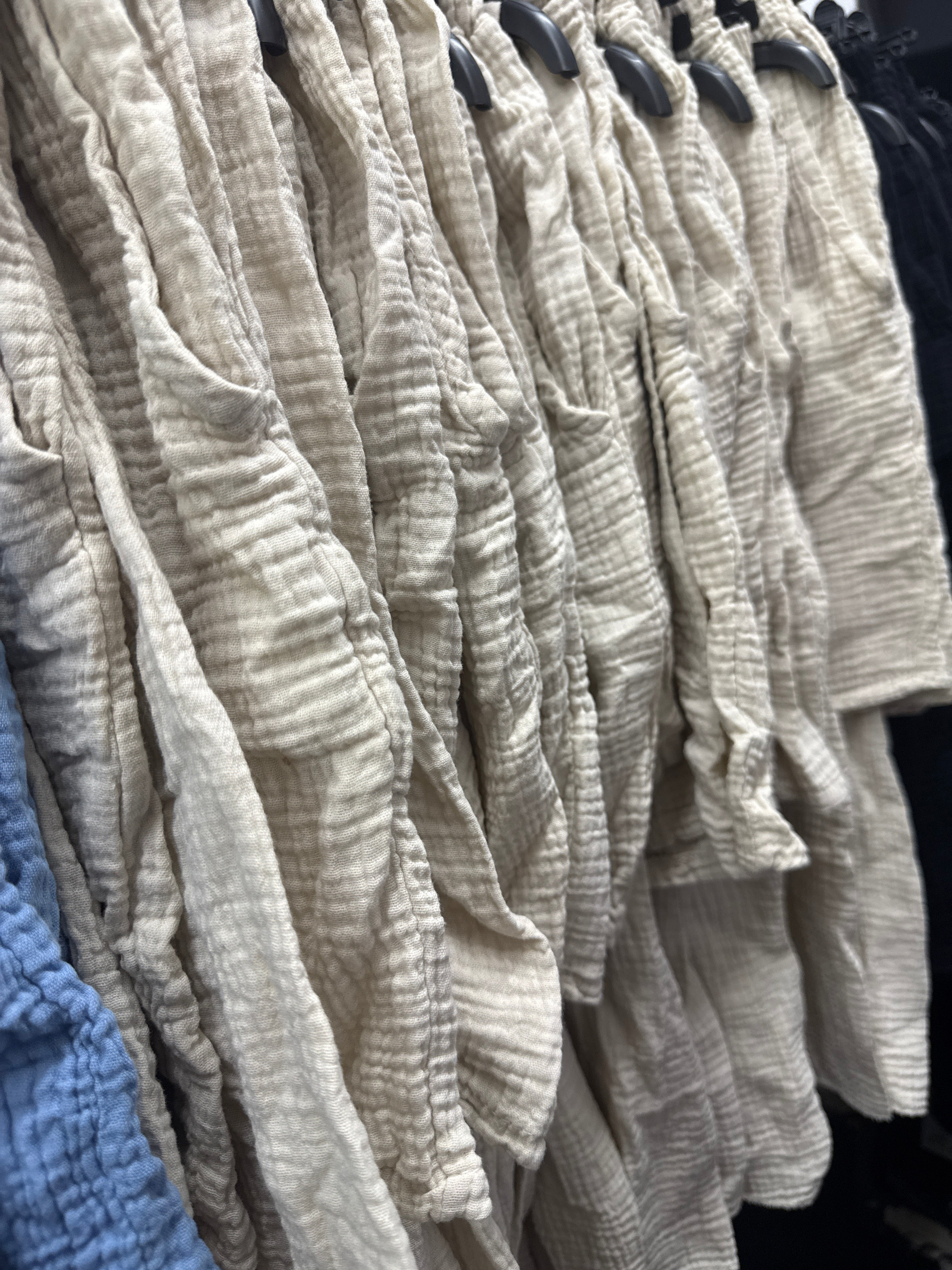 Quincy Plain Cheesecloth Shorts Co-Ord Set