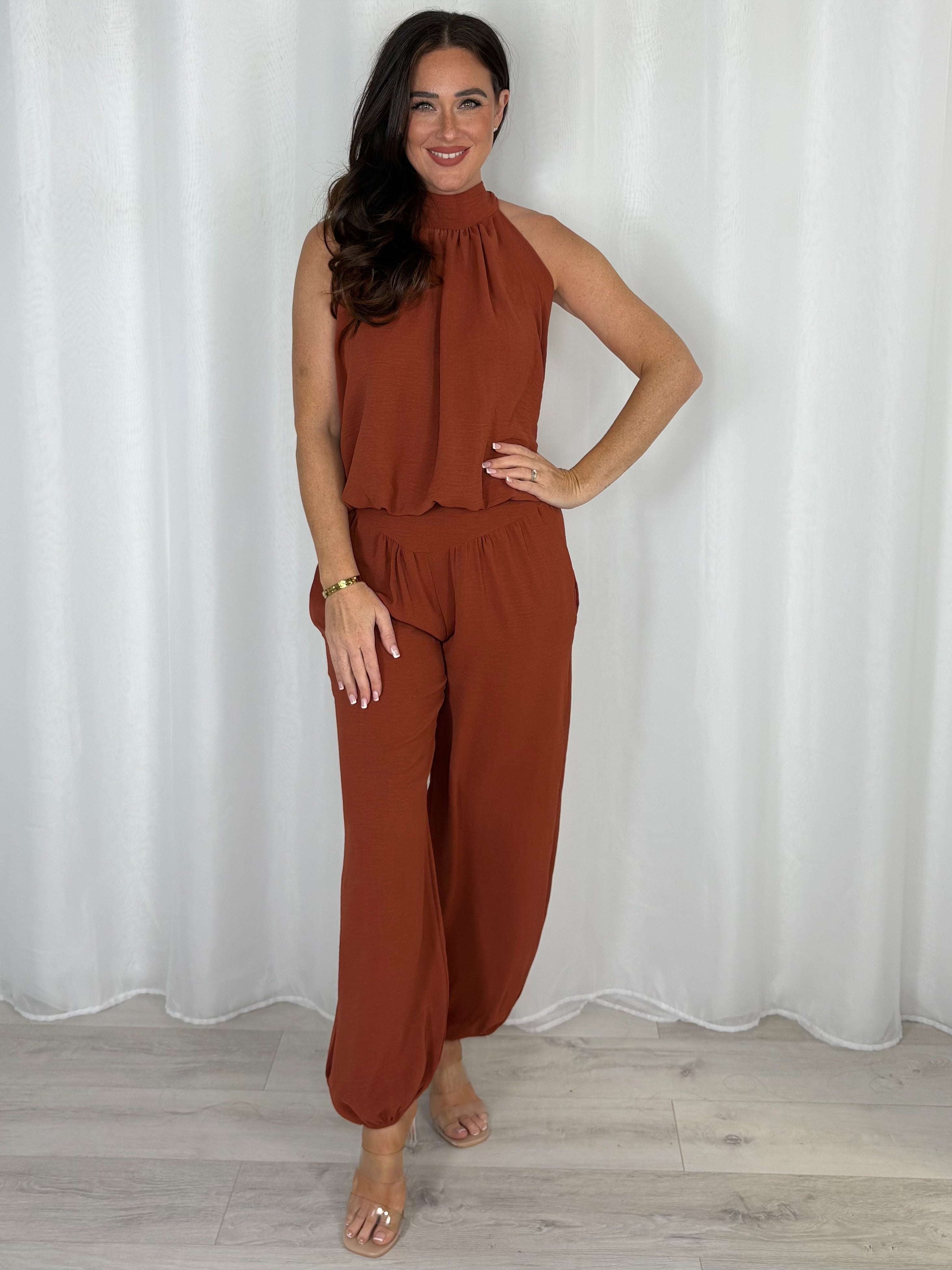 Halter Neck Trouser Co-Ord (8 Colours)