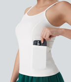 Pockets Plain Workout Cami Top
