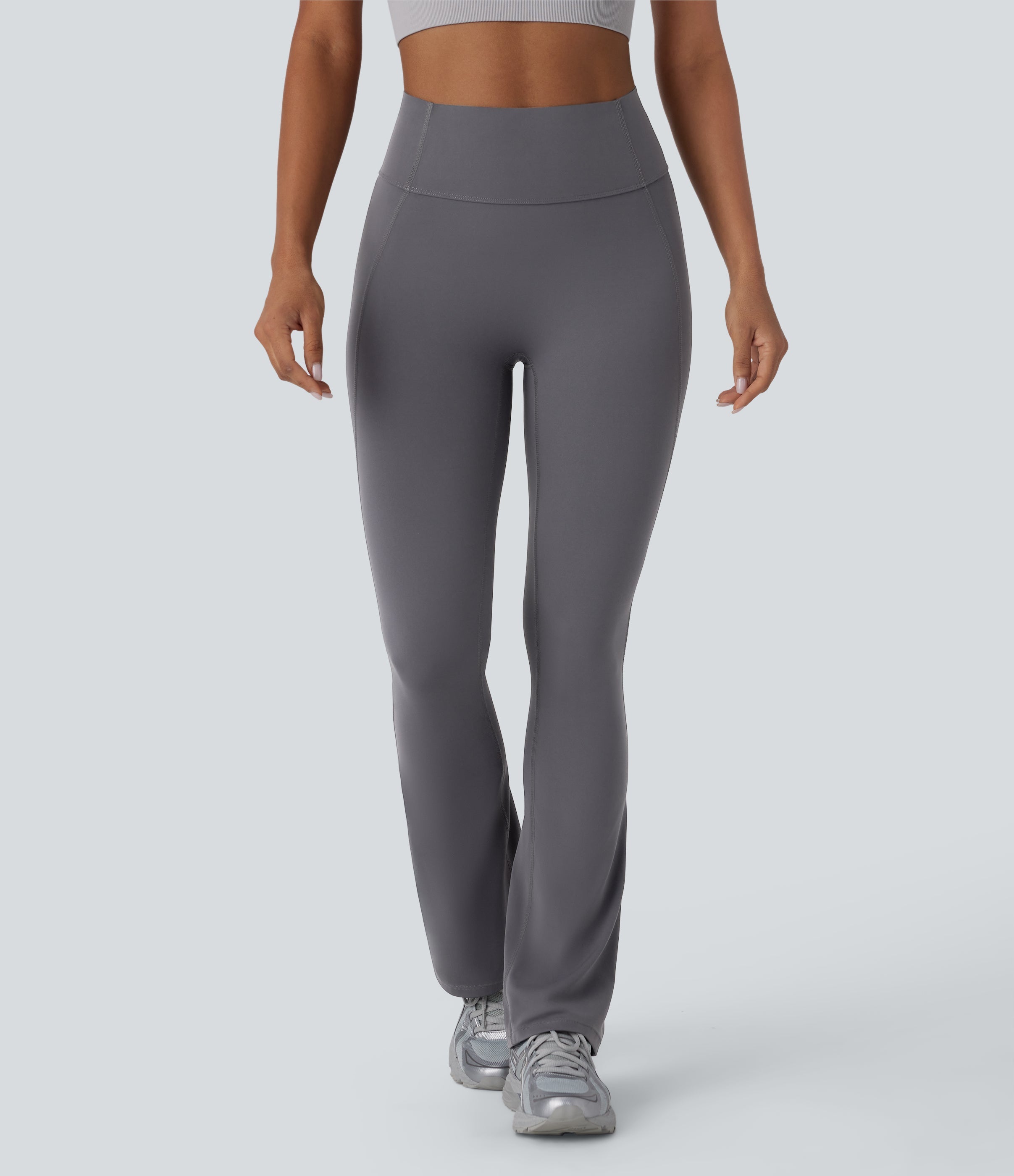 UltraSculptTM SoCinched High Waisted Tummy Control Yoga Bootcut Leggings with Pockets