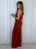 One Shoulder Draped Jumpsuit (8 Colours)