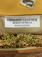 Genuine Leather Gold Hardware Wooden Buckle Mini Bag (10 Colours)
