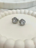 Diamonte Detail Flower clip on's