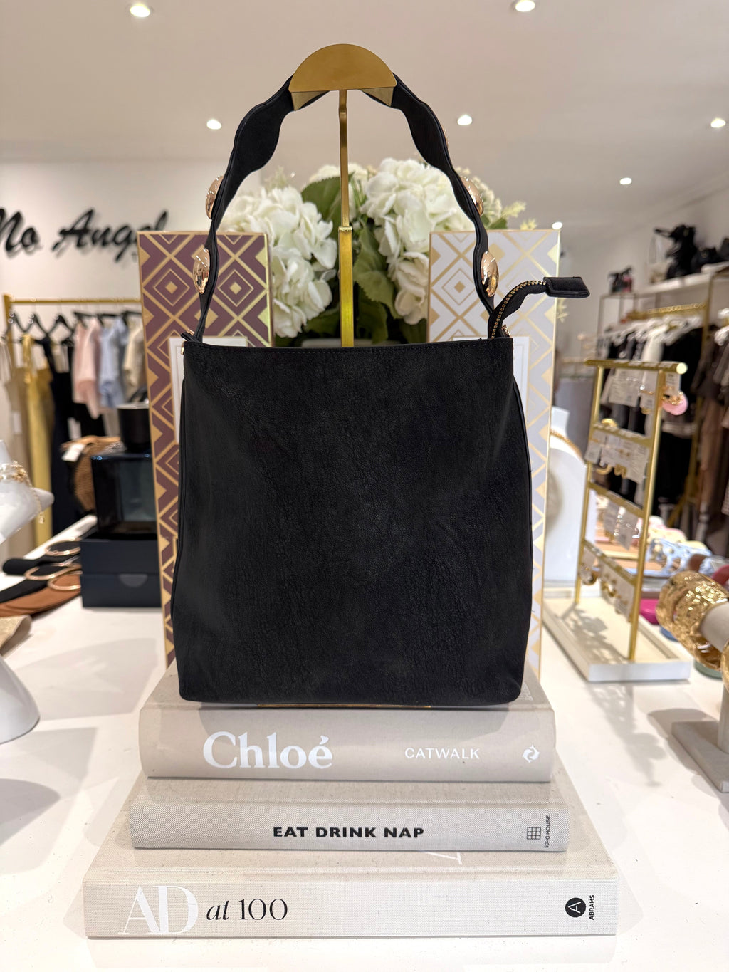 Gold Disk Handle Bag (2 Colours)