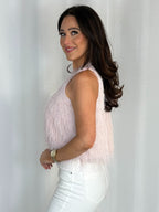 Textured Feather Racer Style Top (4 Colours)