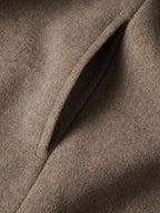 Angelique | Oversized Brushed Long Coat with Belt
