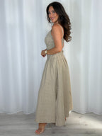Smocked Waist Side Split Dress (2 Colours)