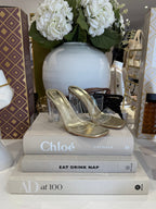 Gold Clear Heels