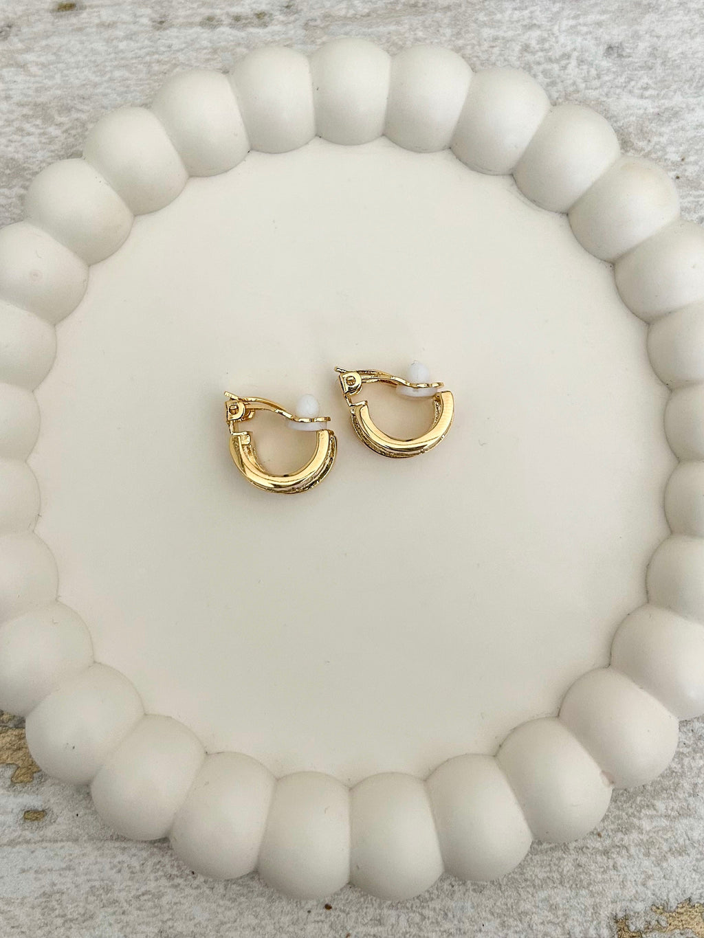 Diamonte Double Hoop Clip on's