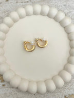 Diamonte Double Hoop Clip on's