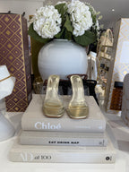 Gold Clear Heels