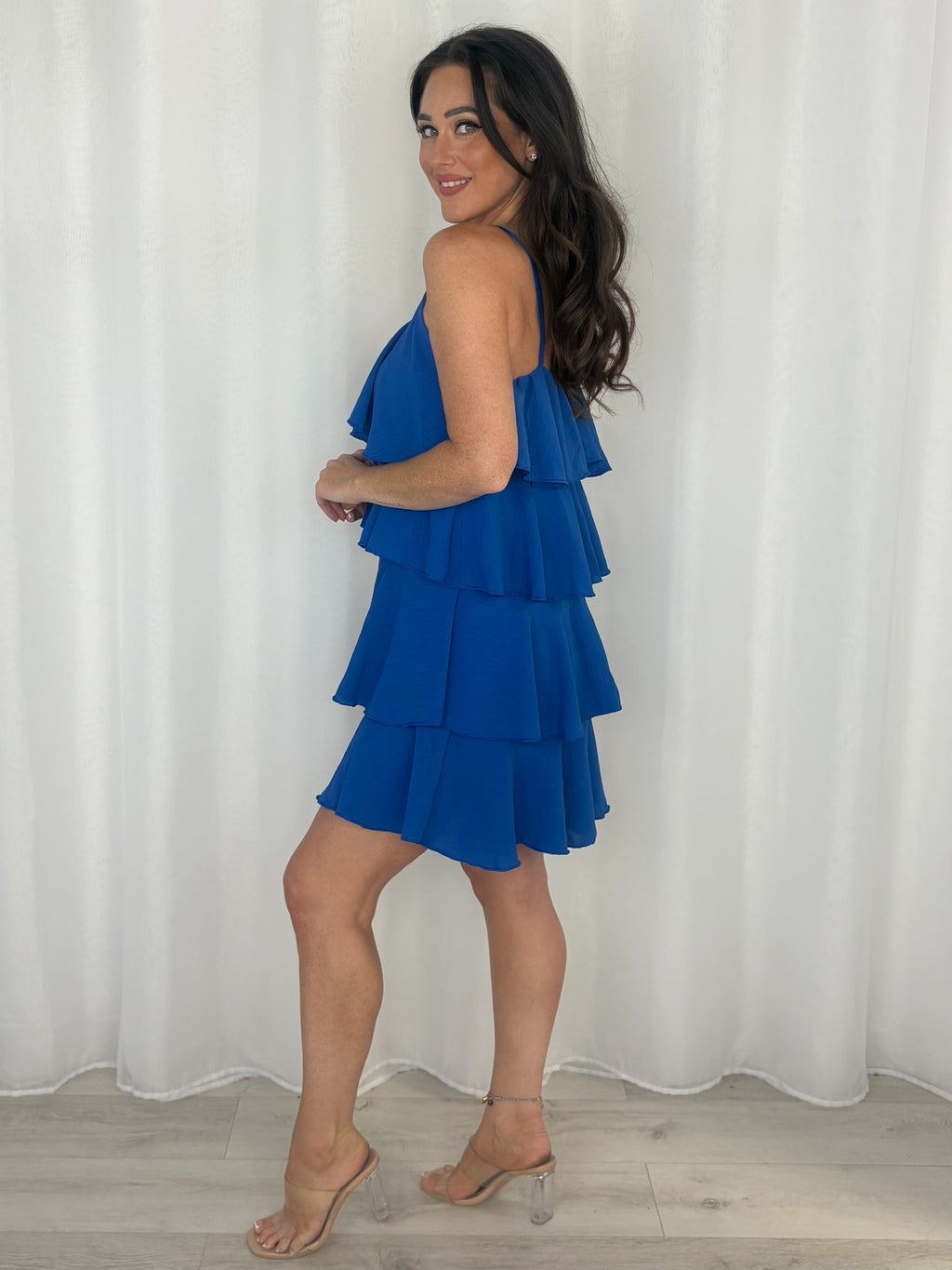 Layered Frill Strappy Midi Dress (9 Colours)