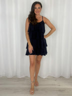 Layered Frill Strappy Midi Dress (9 Colours)