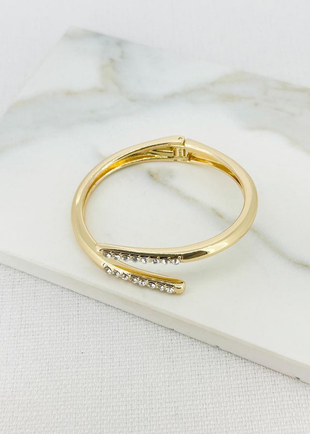 Diamante Crossover Bangle (2 Colours)