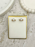 Pearl Diamante Orb Studs (2 Colours)