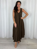Maxi Dress With Necklace (4 Colours)