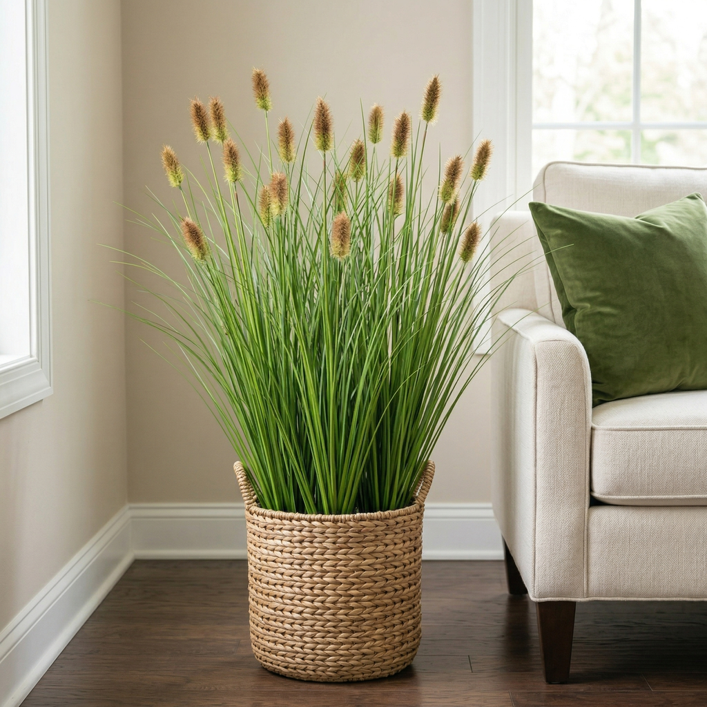 3-Bundles Faux Foxtail Grass