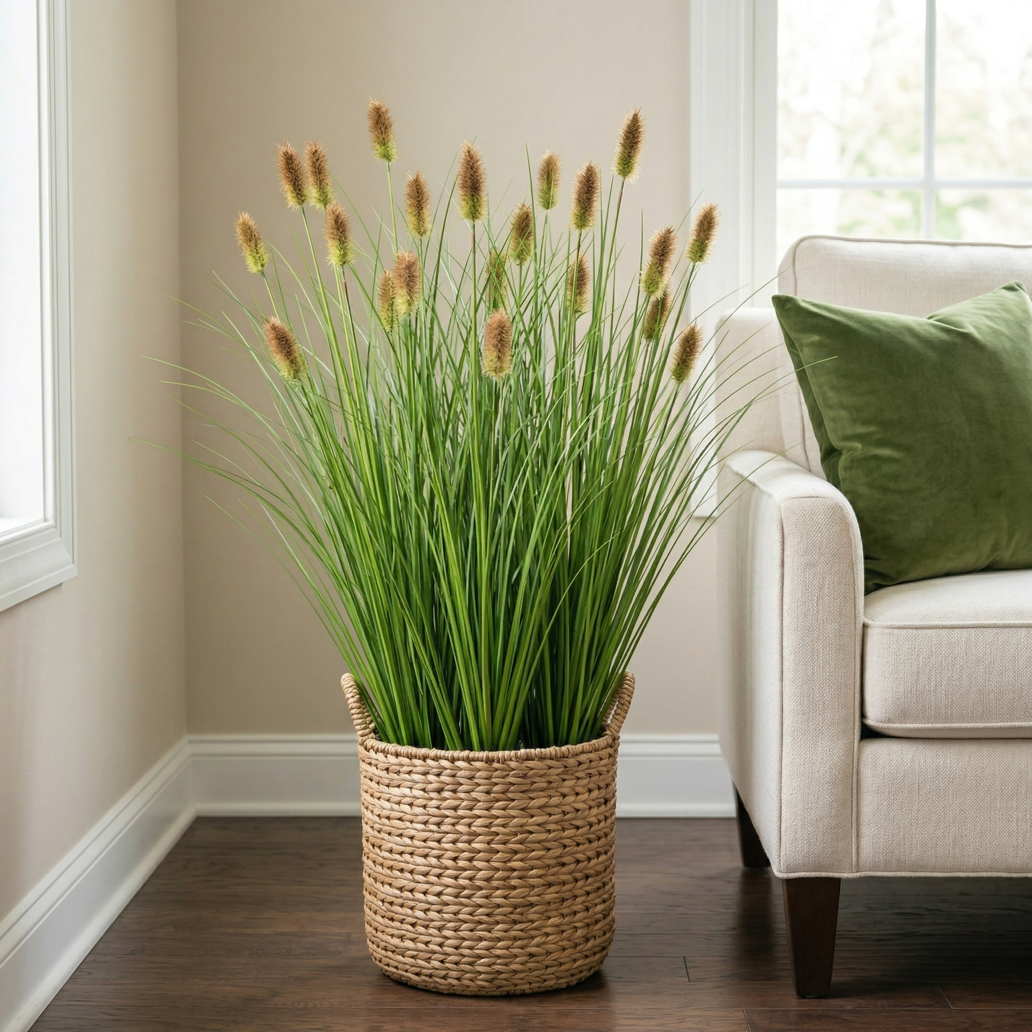 3-Bundles Faux Foxtail Grass